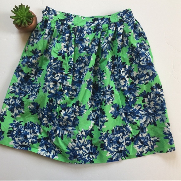 JCrew Black Label Floral Poplin Skirt - Picture 6 of 6